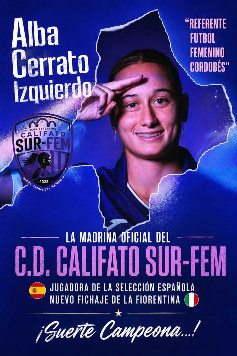Alba Cerrato «amadrina» C.D. Califato SUR-FEM